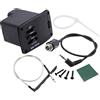 Trrymbbe Pickup ukulele Sistema di equalizzatore a 2 bande UK-2000 Pickup a spirale Piezo per Ukulele Blackukulele