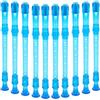 gear4music Flauto dolce blu con asta di pulizia di Gear4music, confezione da 10 pz. | Confezione da 10 Flauti Dolci Soprano per le Classi, Custodie e Scovolini Incluse, ABS Durevole, Foro C&D Doppio, Blu