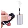 Yiduomile Mini macchina del fumo per scene fotografiche, dispositivo portatile effetto nebbia in metallo con telecomando, perfetta per magia, cosplay ed effetti speciali (metallo bianco)