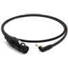 enoaudio Mogami 2893 Quad Cavo professionale microfono fotocamera DSLR | Neutrik Gold 3,5mm L angolare - XLR femmina - 25 cm