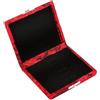 CONGARTENO Custodia Porta Ance per Oboe in Legno Massello Rosso Fori di Ventilazione Facile da Trasportare e Scatola per 6 Ance in Seta