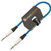 VisioSound Cavo Jack Stereo TRS 6.35mm 1/4 a Jack TRS/Cavo Patch Segnale Audio Bilanciato 0.5m Blu