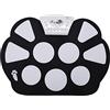 Gatuxe Batteria elettronica, portatile 9 pad Pure Sound Interfaccia USB Real Sense Roll Up Drum Kit pieghevole per i musicisti