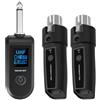 BlissfulAbode Sistema di microfoni wireless per UHF per adattatore XLR Set con trasmettitore ricevitore per mixer audio microfono dinamico (1 vassoio 2)