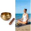 Generic Set di campane tibetane - Ciotola da meditazione da 7,6 cm per guarigione del suono, yoga, bilanciamento dei chakra e consapevolezza - include mazzuolo, senza custodia