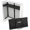 Vonyx DBC105 - Sistema pieghevole per DJ - leggero e portatile con coperture in lycra bianca e nera, installazione rapida, telaio in alluminio, borsa per il trasporto, ideale per allestimenti ed