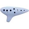 Classic Cantabile FUN Ocarina 12C, plastica, Materiale plastico robusto | Accordatura C contralto, Estensione tonale da A a F2, Risposta molto facile, Suono morbido, molto definito e caldo