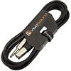 VisioSound Cavo XLR Maschio a Jack 6.35mm TRS Stereo/Segnale bilanciato/Cavo Audio Cassa 3m Nero