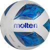 Molten Vantaggio 1000 Football | Superior Training Practice Ball | Durable Thermoplastic Polyurethane | Hi-Vis Blue Flame Design | Sizes 3, 4 & 5