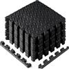 Yes4All KAL0 Tappeto ad incastro 12SQFT, 1,1 m² (12 piastrelle), nero