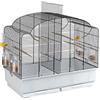 Ferplast Gabbia per Canarini Gabbia Uccelli Esotici CANTO, Gabbietta da Cova Riproduzione con Divisorio e Accessori, 71 x 38 x h 60,5 cm.