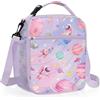 Clastyle Borsa Termica Porta Pranzo Bambini Scuola Spazio Borsa Frigo | Porta Merenda Bambino Portatile Leggero e Facile da Pulire，Borsa Porta Pranzo per la Scuola, Picnic Viaggi