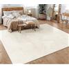 Paco Home Tappeto Salotto Moderno Soggiorno Pelo Corto Motivo Scandinavo Motivo Boho Motivo Geometrico, Dimensione:200x280 cm, Colore:Crema 5