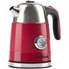 G3 Ferrari G10149 Bollitore Duca, Caraffa Inox, 1,7 Litri, Rivestimento antiscottatura, Resistenza nascosta, Rotazione 360°, Rosso