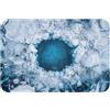 OnlyWow© Tappetino Bagno Tappeto Doccia Bath Mat Antiscivolo Moderni | 90x60 cm - Rettangolare - Decorazioni Memory Foam Lavabile Tappeti Gelato - Blu - Natura