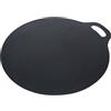 Victoria Piastra per Grigliare Ghisa Smaltata, Induzione Budare per Pizza, Crepes, Pancakes, Dosa 38cm per Fuoco, Barbecue, Forno, Vetroceramica, Gas, Tawa Priva di Sostanze Tossiche e senza PTFE