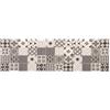 vidaXL Tappeto da Cucina Mosaico grigio 150 x 45 cm 100% Poliammide