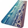 A.Monamour Tappetino per Il Bagno Antiscivolo Assorbente Morbido Oceano Blu Mare Grandi Onde Spiaggia Mare Natura Paesaggio Tropicale Lavabile Tappeto Tappetini Doccia Cucina Zerbino 40x120cm
