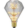 YUANYUYING Lampadina Fuochi d'Artificio - Lampadina LED retrò a forma di stella da 3W con attacco E27, luce decorativa Edison vintage dimmerabile a forma di fuochi d'artificio (Diamante piatto)