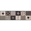 vidaXL Tappeto da Cucina stelle grigie 180 x 60 cm 100% Poliammide