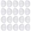 SEWACC Sfere in polistirolo liscio in polistirolo espanso a forma di mezza palla a forma di sfera per decorazioni artigianali e progetti, 50 pezzi, 6 cm