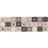 vidaXL Tappeto da Cucina Mosaico grigio e beige 300 x 60 cm