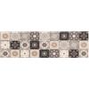 vidaXL Tappeto da Cucina Mosaico grigio e beige 180 x 60 cm