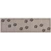 vidaXL Tappeto da Cucina Zampe grigie 180 x 60 cm 100% Poliammide