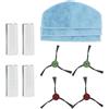 Generic Kit di parti di ricambio per robot aspirapolvere Evol 3, accessori per aspirapolvere, include filtro mop pad spazzola laterale (B)