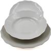 Royal Family The Royal Family Servizio Piatti Classic White per 6 posti tavola (18 Pezzi) in Porcellana Lucente e Resistente