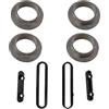 Marel Shop® - Kit Quattro Boccole Supporto Gommino Due Guide Scorrevoli per Macchina caffè compatibile con Frog Didiesse