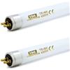 TBE Lighting Lampade fluorescenti T5 da 14 W, 549 mm, lampadine CFL, attacco G5 a 2 pin, lampade T5 ad alta efficienza, bianco freddo 4000-4500 K (confezione da 2)