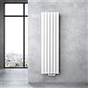 doporro Radiatore Verticale da Bagno 160x46 cm a Doppio Pannello da Parete | Acciaio al Carbonio, Pannello a Doppio Strato, Montaggio a Parete, Riscaldamento ad Acqua Calda, Funzione Portasciugamani
