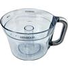 eRicambi® Ciotola KW715905 Compatibile con Robot da Cucina Kenwood - Plastica Trasparente 1200 ml - per Modelli AWAT647001 AT647, AWAT647002 AT647, AW20010010 KAH647PL, AW20010042 KAH65.000PL