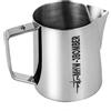 MHW-3BOMBER Brocca per latte 400ml, brocca in acciaio inossidabile per latte per macchina da caffè, accessori per caffè per barista domestico, tazza per cappuccino e arte del latte, brocca per schiuma