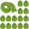 PATIKIL Tessuto Fiori a Calza, 15 Pezzi Calze Fiori in Rete Nylon Materiale Calze Seta a Trazione Fiori Fai-Da-Te Creazione Fiori Artigianali Decorazione Domestica, Verde Prato