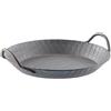 Tornwald-Schmiede Padella in acciaio: Padella forgiata a freddo, 2 maniglie, Goffratura a diamante, Ø 28 cm, Altezza 3,5 cm (da portata, Ferro, Forgiato freddo)