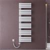 doporro Scaldasalviette Elettrico 159x50 cm 1000 W con Termostato e Timer | Colore Bianco, Acciaio al Carbonio, Termostato Digitale, Temperatura Regolabile, Montaggio a Parete, Funzione Portasciugamani