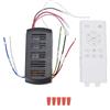 Gsycle Kit telecomando universale per ventilatore da soffitto, sostituzione timer | kit telecomando ventilatore 6 velocità temporizzazione ricevitore segnale a lungo raggio ABS universale