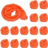 PATIKIL Tessuto per Fiori Calza, 15pz Nylon Calze Rete per Fiori Materiale Calze Seta Trazione per Fiori Fai-Da-Te Artigianato per Matrimoni Decorazione Domestica, Arancione Scuro