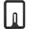 Gsycle Copri pentola in vetro rettangolare, coperchio di cottura stabile addensato 13x18 cm Coperchio per padella visibile per piastra da cucina padella in ghisa nera (15 * 18 cm)