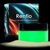 Renfio 100 g Glow in The Dark Pigment Powder, pigmento luminoso in resina a polvere, colorante fluorescente per resina epossidica, melma, vernice acrilica, unghie, arte - da bianco a verde