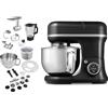 MEDION Robot da cucina con tritacarne, frullatore 4 in 1, Nero | Ciotola per gelato, 1.200 W, grattugia, affetta, impasta, impastatrice, MD18440