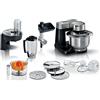 Bosch Robot da cucina 7 in 1 MUMS2VM40G 7 velocità, gancio per impastare, frusta, sbattitore, frullatore, spremiagrumi, tritatutto, 900 W, Nero