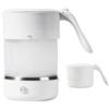 Adirigo Bollitore da Viaggio da 0.5L, Bollitore Elettrico Piccolo Pieghevole | Senza BPA, 304 Bollitore Portatile, 680W Riscaldamento Rapido Bollitore Elettrico, con Adattatore da Viaggio Universale