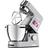 Kenwood Cooking Chef XL KCL95.424SI, Impastatrice Planetaria con Frusta K, Robot da Cucina, Gancio per Impasti, Display LCD, Bilancia Integrata, Ciotola Acciaio Inox 6,7L, 1500W, Argento