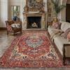 PureCozy Rosso Tappeto Salotto 200x300cm Camera da Letto | Antiscivolo, Tappeti, Lavabile in Lavatrice, Vintage, Rug, Pelo Corto, Carpet, Soggiorno, Interno, Rugs