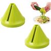 DQQYNAPTIX Spaghetti di Zucchine Attrezzo 2 Pezzi, Taglierino Spirale di Verdure a Lama Singola, Verdure Tagliaverdure Lavabile in Lavastoviglie, Tagliaverdure Manuale Compatto in Plastica e Acciaio Inox(C)