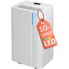 Turbionaire Deumidificatore Casa Muffa Turbionaire Levi 10 10L/24h, Poco rumoroso, Timer, Doppio drenaggio, Ruote Piroettanti, Poco rumoroso, Umidità e condensa, Sensore e display di umidità, Adatto fino a 18㎡