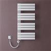 doporro Scaldasalviette Elettrico 104x50 cm 800 W con Termostato e Timer | Colore Bianco, Acciaio al Carbonio, Termostato Digitale, Temperatura Regolabile, Montaggio a Parete, Funzione Portasciugamani